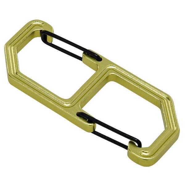 Hillman HILLMAN Apex Aluminum Black/Green Clip/Hook 9985049 - main